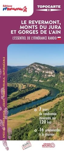 Le Revermont, monts du Jura et gorges de l'Ain: réf T011 von Federation Francaise de la Randonnee Pedestre