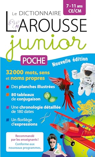 Le dictionnaire Larousse Junior poche - 7/11 ans - CE/CM von LAROUSSE