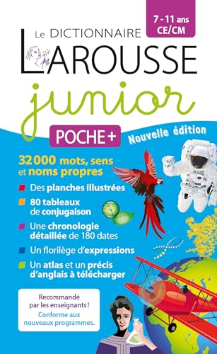 Le dictionnaire Larousse Junior poche Plus - 7/11 ans - CE/CM von LAROUSSE