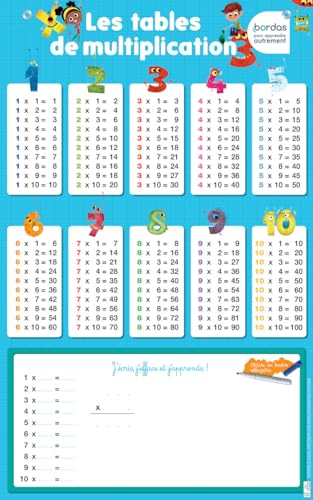 Les posters effaçables - Les tables de multiplication von Bordas