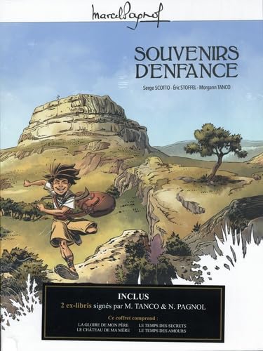 M. Pagnol en BD : Coffret Souvenirs d'enfance: Le Temps des amour ; Le Temps des secrets ; Gloire à mon père ; Le château de ma mère avec 2 ex-libris M. Pagnol en BD : Coffret Souvenirs d'enfance: Le Temps des amour ; Le Temps des secrets ; Gloire à mon père ; Le château de ma mère avec 2 ex-libris