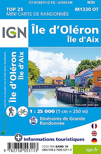 Ile d'Oléron - Ile d'Aix mini (1330OT) (TOP 25) von Institut Geographique National