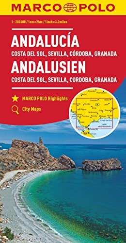 MARCO POLO Regionalkarte Andalusien, Costa del Sol 1:200.000: Sevilla, Cordoba, Granada von Mairdumont