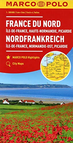 MARCO POLO Karte Frankreich Nordfrankreich 1:300 000: Île-de-France, Normandie-Ost, Picardie (MARCO POLO Karten 1:300.000)