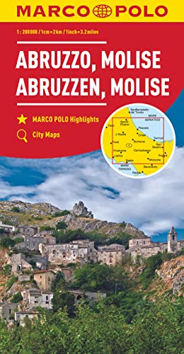 MARCO POLO Regionalkarte Italien 10 Abruzzen, Molise 1:200.000: MARCO POLO Highlights, City Maps von MAIRDUMONT