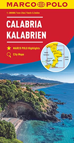 MARCO POLO Regionalkarte Italien 13 Kalabrien 1:200.000: MARCO POLO Highlights, City Maps von Mairdumont