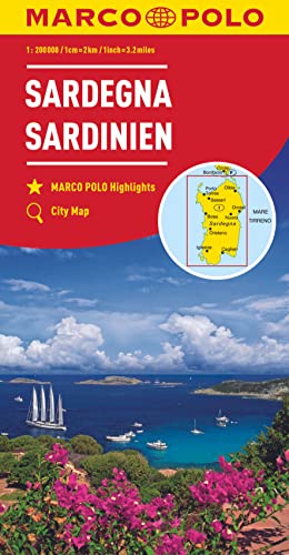 MARCO POLO Regionalkarte Italien 15 Sardinien 1:200.000: MARCO POLO Highlights. City Maps