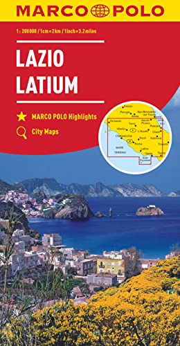 MARCO POLO Regionalkarte Italien 09 Latium 1:200.000: MARCO POLO Highlights, City Maps von Mairdumont