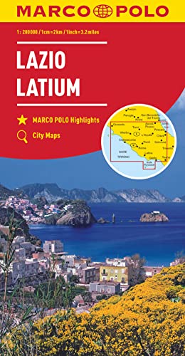 MARCO POLO Regionalkarte Italien 09 Latium 1:200.000: MARCO POLO Highlights, City Maps