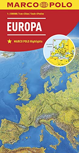MARCO POLO Länderkarte Europa 1:2,5 Mio.: Zoom System von MAIRDUMONT