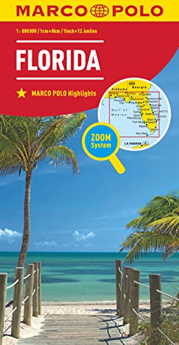 MARCO POLO Kontinentalkarte Florida 1:800.000: Mit Marco Polo Highlights und Zoom System