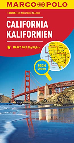 MARCO POLO Kontinentalkarte Kalifornien 1:800.000: Mit Marco Polo Highlights und Zoom System von MAIRDUMONT