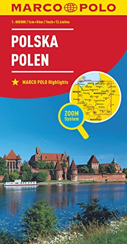MARCO POLO Länderkarte Polen 1:800.000: Zoom System