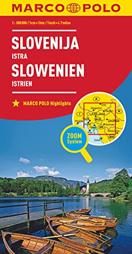 MARCO POLO Länderkarte Slowenien, Istrien 1:300.000: Zoom System
