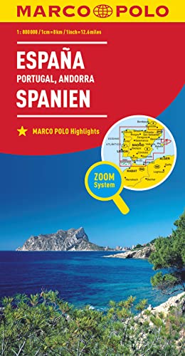 MARCO POLO Länderkarte Spanien, Portugal 1:800.000: Andorra