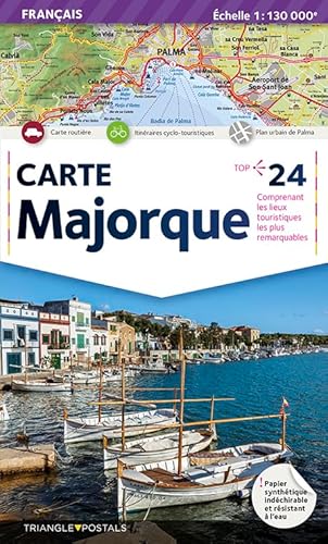 Majorque, carte: Carte (Mapa) von Triangle Postals, S.L.