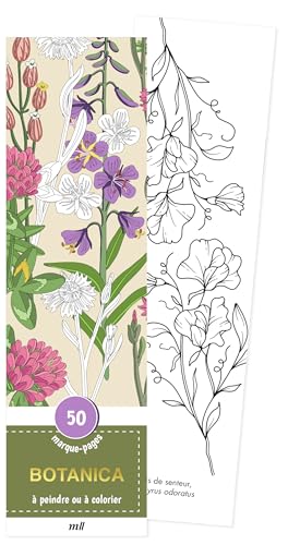 Marque-pages - Botanica: 50 marque-pages à peindre ou à colorier Marque-pages - Botanica: 50 marque-pages à peindre ou à colorier von MERCILESLIVRES