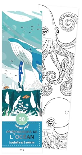 Marque-pages - Profondeurs de l'océan: 50 marque-pages à peindre ou à colorier, pour soi ou à offrir ! Marque-pages - Profondeurs de l'océan: 50 marque-pages à peindre ou à colorier, pour soi ou à offrir ! von MERCILESLIVRES