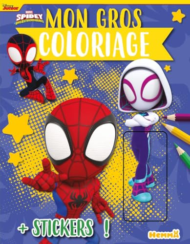 Marvel Spidey et ses amis extraordinaires - Mon gros coloriage + stickers ! (Team Spidey): Avec des stickers von HEMMA