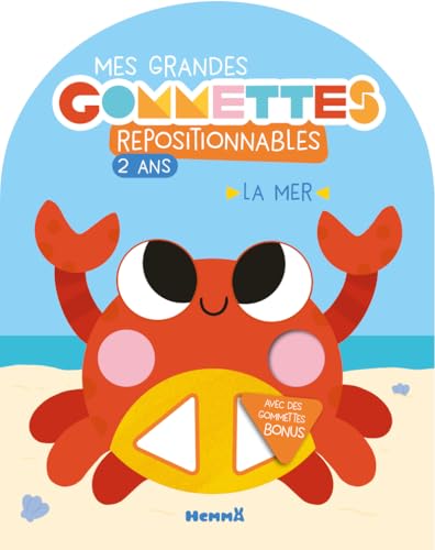 Mes grandes gommettes repositionnables - 2 ans - La mer von HEMMA