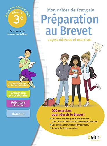 Mon cahier de français - spécial brevet 2022: Leçons, méthode et exercices