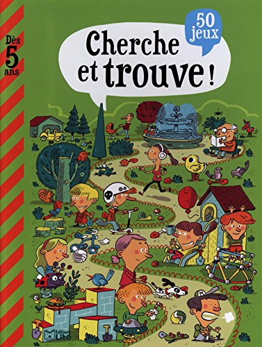 Mon grand livre de jeux: Cherche et trouve - Dès 5 ans: 50 jeux