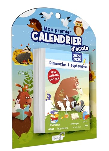Mon premier calendrier d'école 2024-2025: Une activité par jour