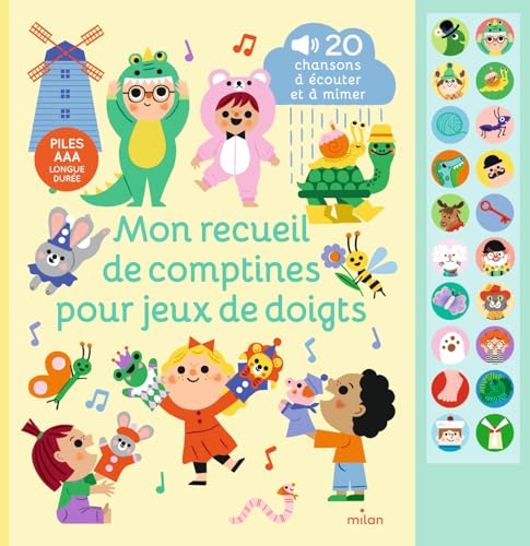 Mon recueil de comptines pour jeux de doigts