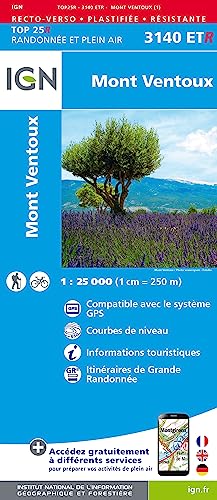 Mont Ventoux (3140ETR) (TOP 25R) von Institut Geographique National