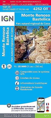 Monte Renoso / Bastelica / PNR de Corse (4252OTR) (TOP 25R) von Institut Geographique National