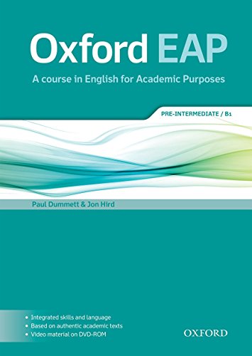 Oxford EAP: Pre-Intermediate B1. Student's Book and DVD-ROM Pack (English for Academic Purposes) von Oxford University Press
