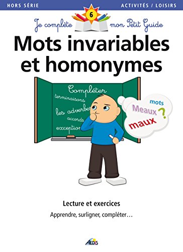 PGHS06 - Mots Invariables et Homonymes von Aedis