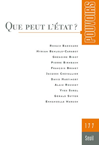 Pouvoirs, n°177. Que peut l'État ?