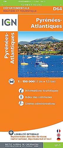 Pyrénées-Atlantiques (721343) (Routier France départementale, Band 721343)