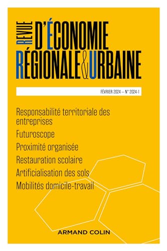 Revue d'économie régionale et urbaine Nº1/2024: Varia von ARMAND COLIN