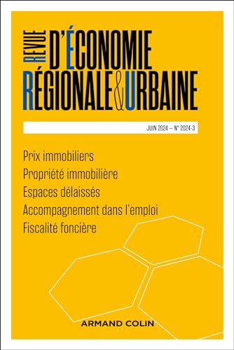 Revue d'économie régionale et urbaine Nº3/2024 von ARMAND COLIN