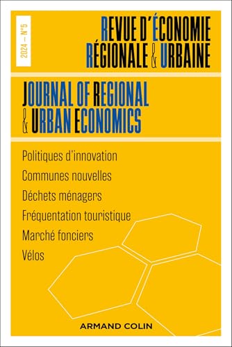 Revue d'économie régionale et urbaine Nº5/2024: Varia von ARMAND COLIN