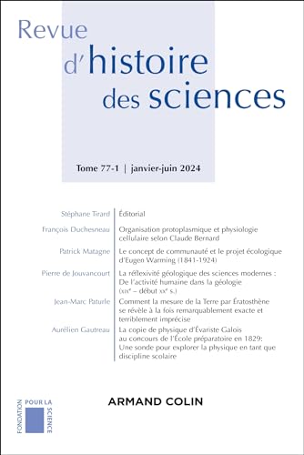 Revue d'histoire des sciences 1/2024 von ARMAND COLIN
