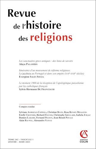 Revue de l'histoire des religions - Nº1/2025: Varia Revue de l'histoire des religions - Nº1/2025: Varia von ARMAND COLIN