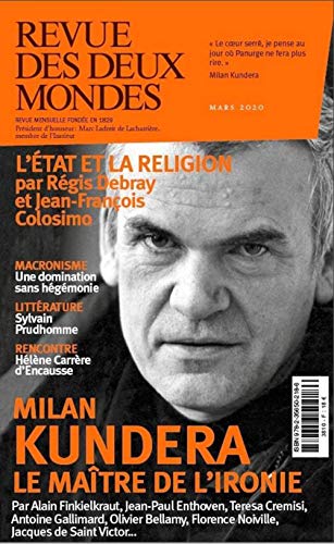 Revue des Deux Mondes Mars 2020: Milan Kundera