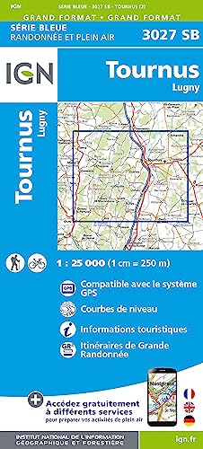 Tournus Lugny 1:25 000: 1:25000 (Série Bleue, Band 3027)