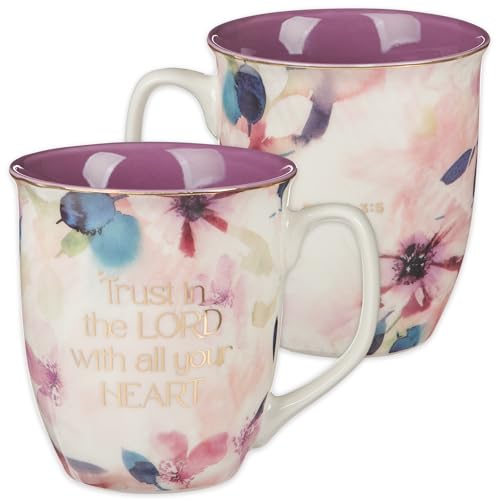 Trust in the Lord Plum Bloom Ceramic Coffee Mug Trust in the Lord Plum Bloom Ceramic Coffee Mug