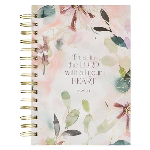 Trust in the Lord Purple Bloom Wirebound Journal