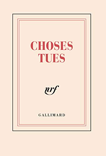 Carnet poche "Choses tues" (papeterie) von GALLIMARD