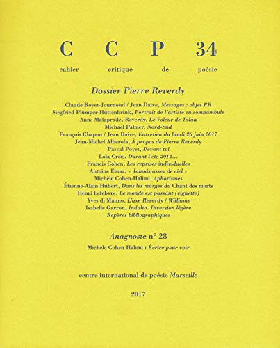 Ccp 34 . Dossier Pierre Reverdy