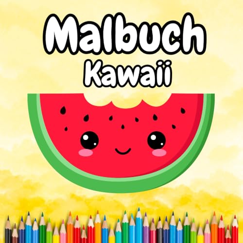 Malbuch Kawaii ab 6 Jahren: Kinder Malbuch ab 6 jahren. 50 Kawaii-Motive über Obst, Gemüse und Nahrung. Geschenkidee für Kinder! Malbuch Kawaii ab 6 Jahren: Kinder Malbuch ab 6 jahren. 50 Kawaii-Motive über Obst, Gemüse und Nahrung. Geschenkidee für Kinder! von Independently published