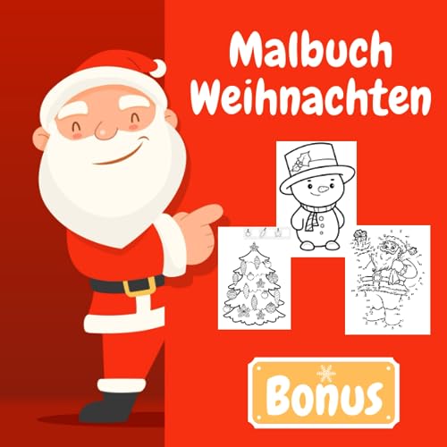Malbuch Weihnachten: Nikolaus Malbuch mit 50 Motive rund ums Malen und Rätseln. Ein Adventskalender als Bonus zum Ausmalen. Malen nach Zahlen, Punkt zu Punkt und Denkrätsel im praktischen A5 Format. Malbuch Weihnachten: Nikolaus Malbuch mit 50 Motive rund ums Malen und Rätseln. Ein Adventskalender als Bonus zum Ausmalen. Malen nach Zahlen, Punkt zu Punkt und Denkrätsel im praktischen A5 Format.