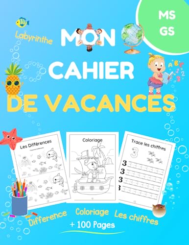 Mon cahier de vacances / De 3 à 5 ans: + de 100 jeux éducatifs et ludiques von Independently published