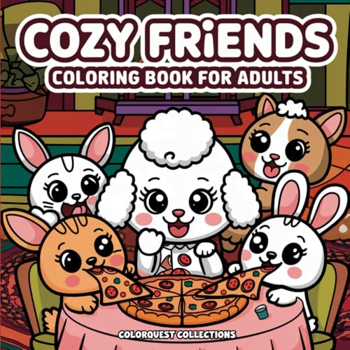 Cozy Friends Coloring Book: Stress-Free Relaxation with Adorable Critters & Simple Designs (Cozy Animals Coloring Books) von Independently published