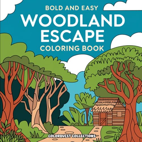 Woodland Escape: Bold and Easy Forest Scenes, Adorable Critters, and Cozy Campsites Coloring Book (Cute Flowers Coloring Books) Woodland Escape: Bold and Easy Forest Scenes, Adorable Critters, and Cozy Campsites Coloring Book (Cute Flowers Coloring Books) von Independently published